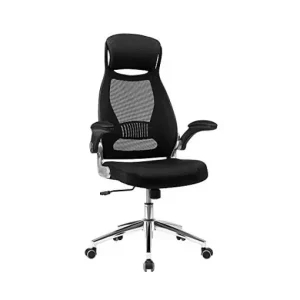 Scaun de birou, Songmics, 50 x 68 x 126 cm, Negru Cumpără online