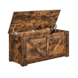 Cufar de depozitare, Vasagle, 100 x 40 x 46 cm, LSB060T01, Maro Rustic Bestseller