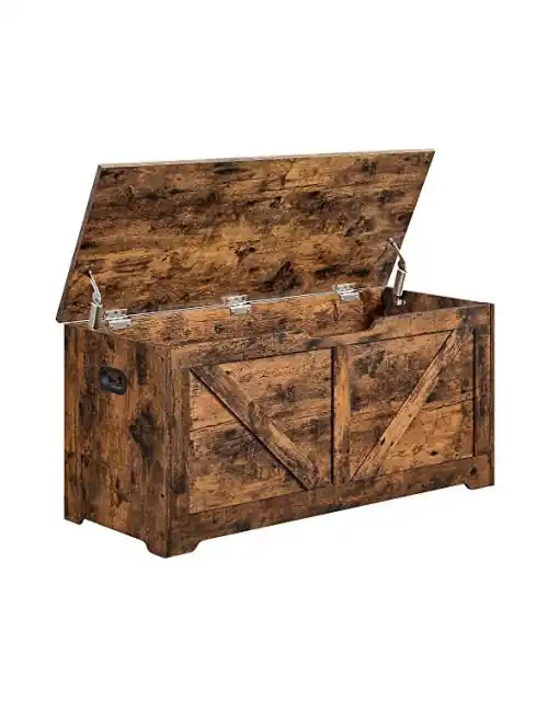 Cufar de depozitare, Vasagle, 100 x 40 x 46 cm, LSB060T01, Maro Rustic Bestseller