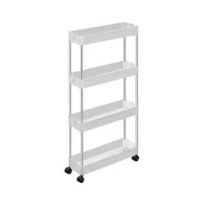 Organizator mobil Model Cali, Alb, 42x13.5x87 cm Premium