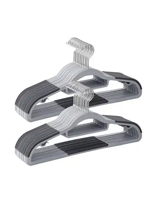 Plată securizată Set 30 umerase, Songmics, 42 cm, CRP20G30, Gri