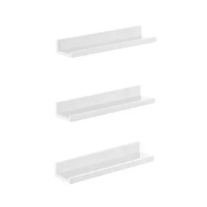 Set 3 Polițe Model Harley, Alb, 38x10 cm Disponibil imediat