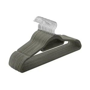 Set de 20 de umerase, Songmics, 43,5 cm, catifea, Gri, CRF20V Reduceri