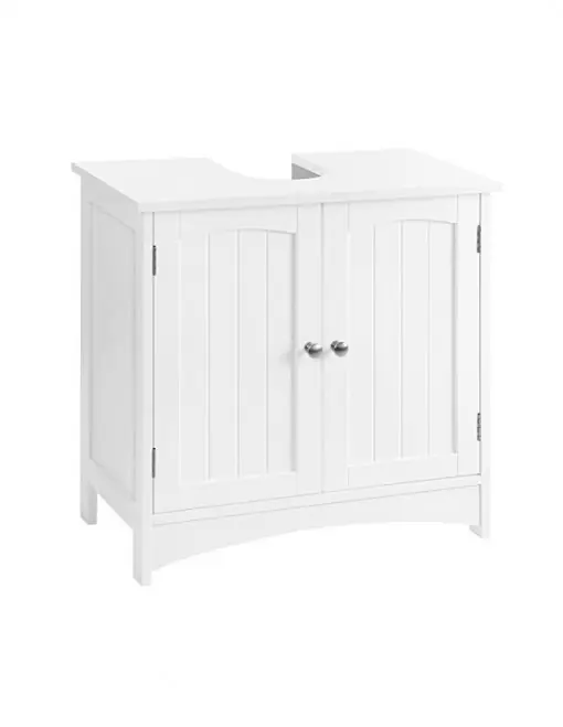 Dulap de depozitare pentru chiuveta, Vasagle, 2 usi, Alb, 60 x 30 x 60 cm Reduceri