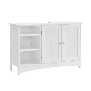 Popular Dulap de depozitare pentru chiuveta, Vasagle, 2 usi, Alb, 90 x 30 x 60 cm