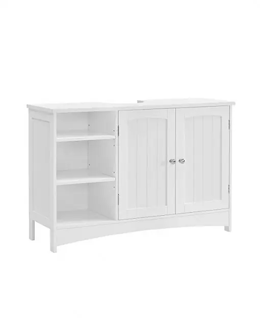 Popular Dulap de depozitare pentru chiuveta, Vasagle, 2 usi, Alb, 90 x 30 x 60 cm