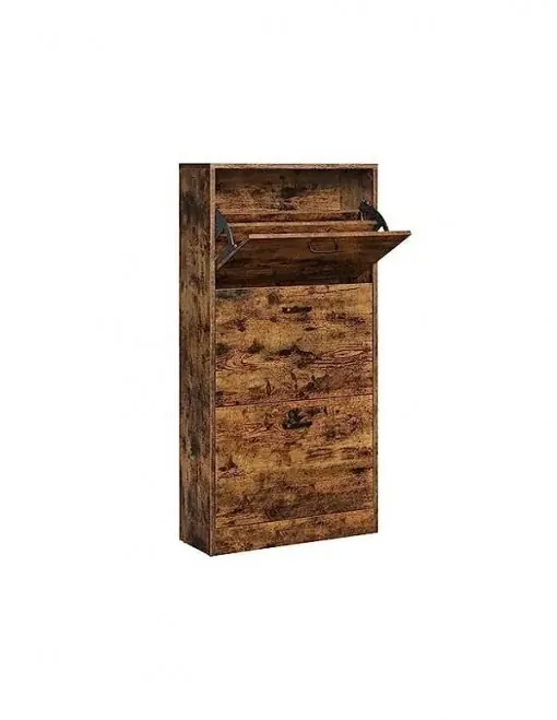 Dulap Pantofi Model Caden, Maro rustic , 60x24x120 cm Cumpără online
