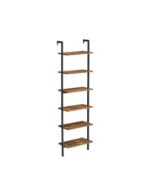 Raft de perete Model Elias, Maro rustic/Negru, 30x205x60 cm Cel mai vândut