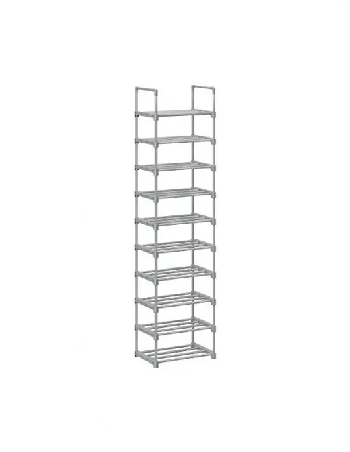 Raft pentru pantofi Model Fisher, Alb, 30x45x174 cm Retur ușor