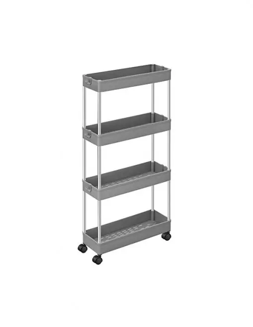Ofertă de sezon Carucior pentru depozitare, Songmics, Gri, KSC008G01, 40 x 12 x 86 cm
