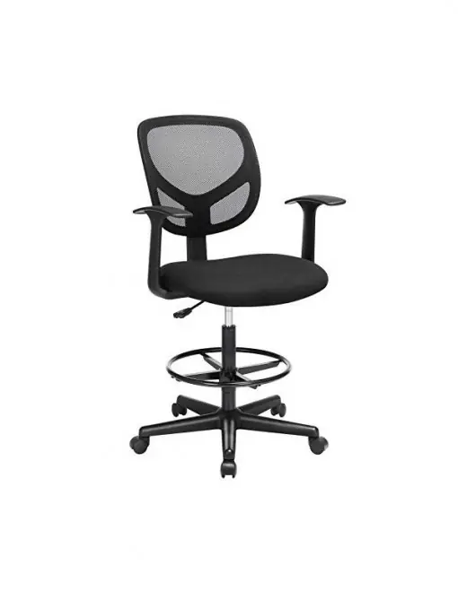 Mai ieftin Scaun de birou, Songmics, 120 Kg, OBN25BK, 55-75 cm