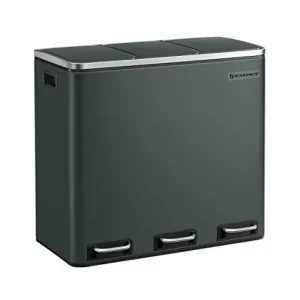 Cos pentru reciclare, 3 x 18L, Soft-Close, Negru, LTB54GS, 61 x 31 x 56 cm Reducere specială