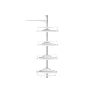 Raft de colt pentru baie, Songmics, 95-300 cm, BCB02SW Ofertă limitată