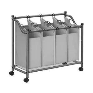 Cumpără acum Cos de rufe pentru sortare, Songmics, 4 x 35 L, LSF005, Negru