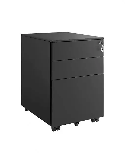 Cel mai vândut Dulap mobil cu incuietoare Model Oakleigh, Negru, 52x39x60 cm