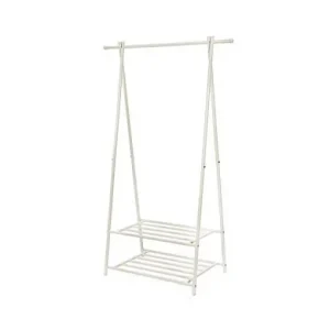 Retur gratuit Suport pentru umerase, Songmics, HSR05W, Metal, Alb, 155 x 87 x 41 cm