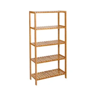 Reducere de preț Raft pentru baie, Songmics, BCB35Y, Bambus, 133 x 29 x 9 cm