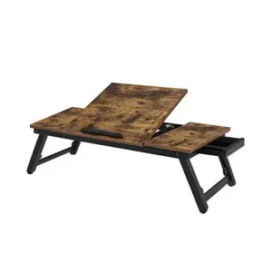 Nu rata Masuta pentru Laptop Songmics, model Major, 71x23x35 cm, Maro Rustic/Negru