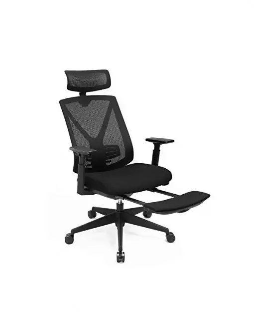 Chilipir Scaun de birou, Songmics, Negru, 150 Kg, OBN61BKV1, 70 x 70 x 116 cm