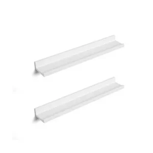 Livrare rapidă Set 2 Polițe suspendate Model Dakota, Alb, 60x10 cm