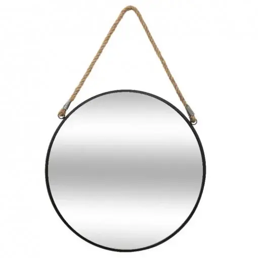 Calitate înaltă Oglinda de perete PWD-0084 18181 Negru 55x3x55cm