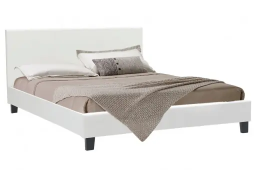 Premium Pat dublu 150x200 cm Nevil 569 Alb mat