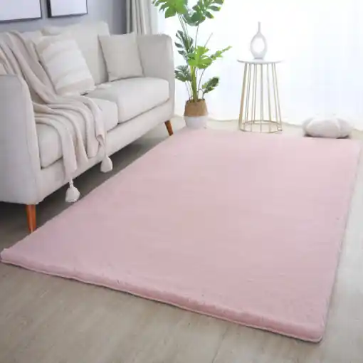 Covor Pouffy V1 Roz 160 x 230cm Plată sigură