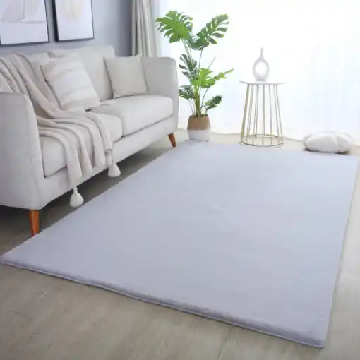 Covor Pouffy V1 Argintiu 240 x 340cm Ofertă