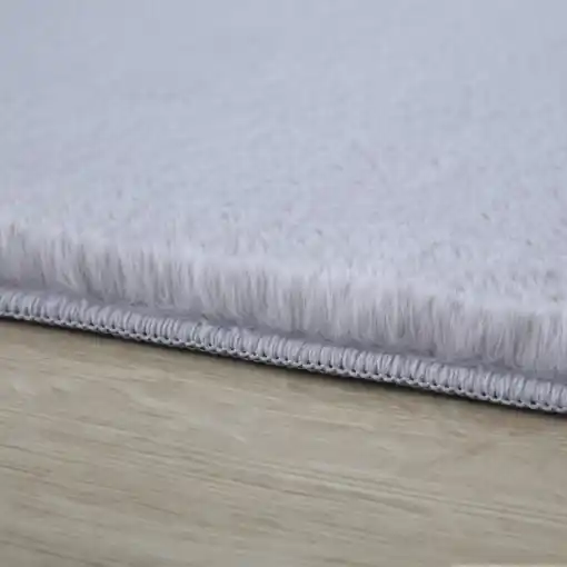 Covor Pouffy V1 Argintiu 160 x 160cm Ofertă de sezon