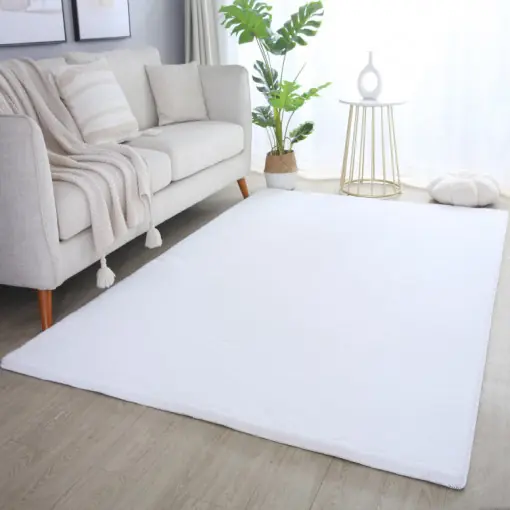 Cel mai vândut Covor Pouffy V1 Alb 240 x 340cm