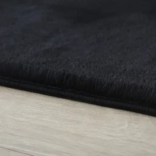 Ofertă exclusivă Covor Pouffy V1 Negru 200 x 200cm