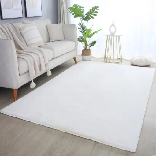 Discount Covor Pouffy V1 Crem 60 x 110cm