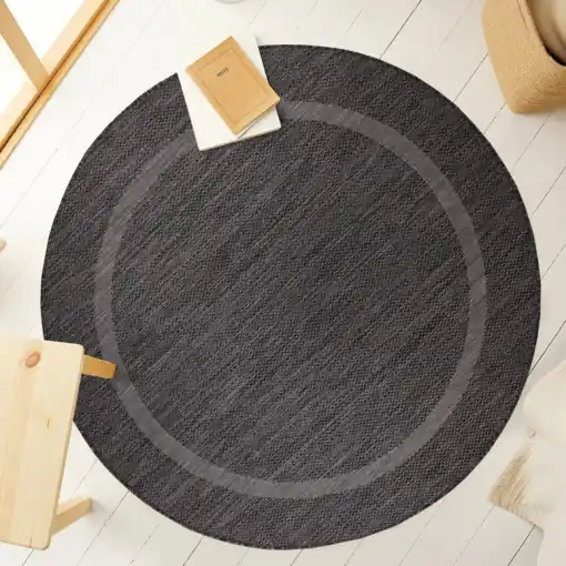 Ieftin Covor Relax V1 Negru 160 x 160cm