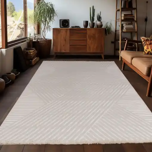 Covor Sahara V5 Bej 80 x 150cm Expediere rapidă
