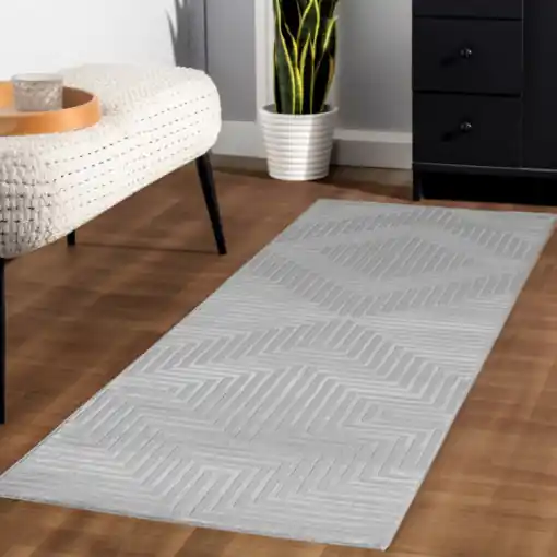 Covor Sahara V5 Argintiu 80 x 250cm Disponibil imediat