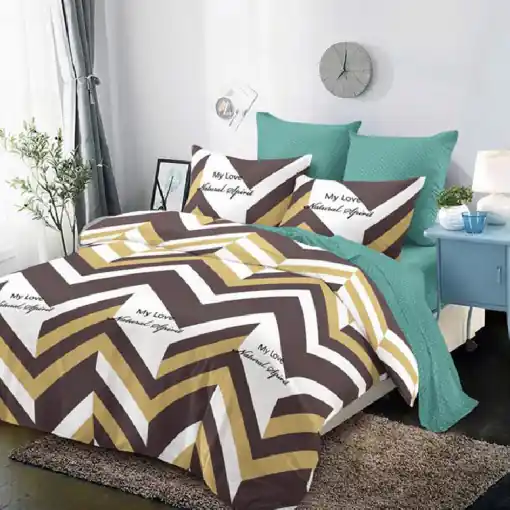 Ofertă exclusivă Lenjerie cu Elastic 180x200 Hogan 6 Piese (Finet)