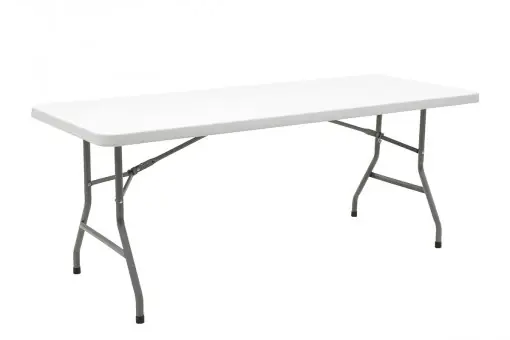 Masa de camping pliabila profesionala Aprilia - singura bucata gri deschis 183x76x74cm Preț promoțional