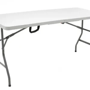 Cel mai vândut Masa de camping pliabila profesionala Rodeo cadru metalic, gri deschis 152x60x74cm