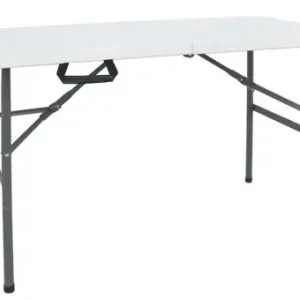 Masa de camping pliabila profesionala Rodeo cu cadru metalic, gri deschis 122x60x74cm Super ofertă