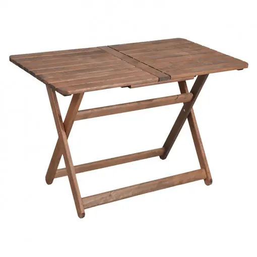 Cumpărături sigure Masa exterior Retto fag culoarea nuc 120x75x71cm