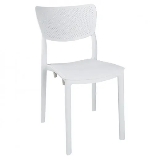 Cel mai bun preț Scaun exterior Ignite plastic culoare alba