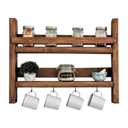 Raft de perete Model Celia, Nuc, 45x10x34 cm Chilipir