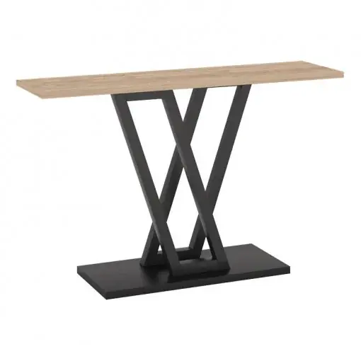 Nu rata Consola Model Wirmo, Natur/Negru, 110x30x80 cm
