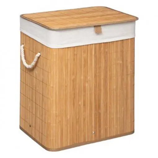 Cos de rufe Natural culoarea stejar - alb 40x30x50cm Ofertă