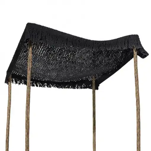 Parasolar Roof macrame negru 4x4m Plată securizată