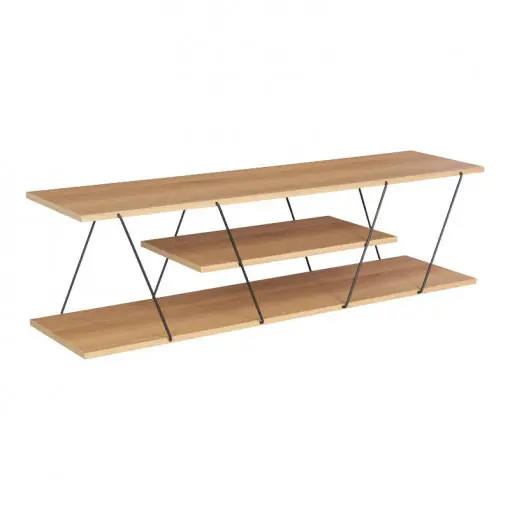 Promoție Comoda TV Tars sonoma - negru 120x30x33cm