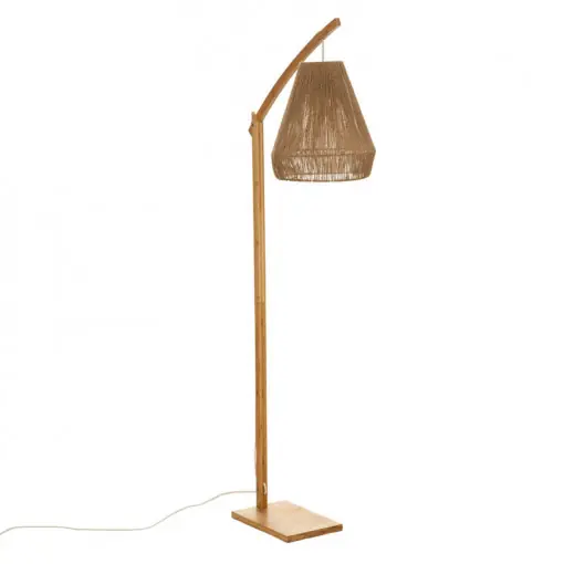 Preț redus Lampadar Sean E27 60W bambus bej 52x30x158cm