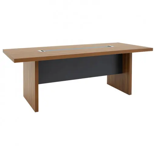 Birou de Conferinte Pako World, model Oscar, 240x76x120 cm, Nuc/Antracit Ofertă