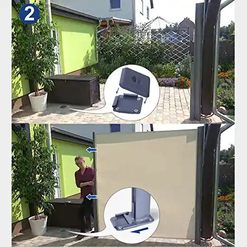 Placa metalica de prindere pentru baldachin, Songmics, Gri-Negru, 11.2x11.2 cm Preț redus