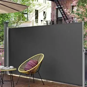 Ofertă specială Copertina solara laterala, Songmics, Gri, 200x350 cm